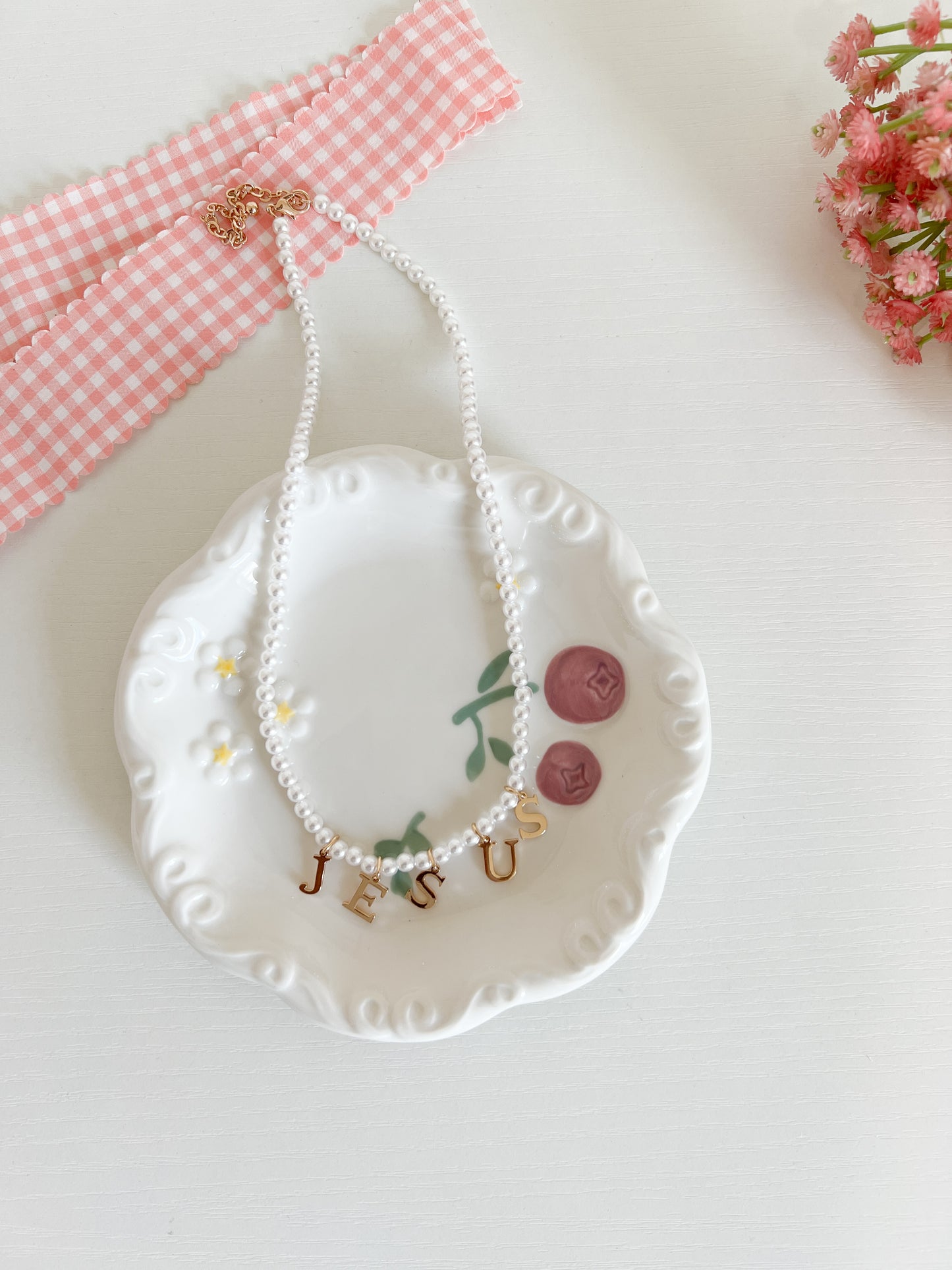 Pearl "Jesus" Necklace