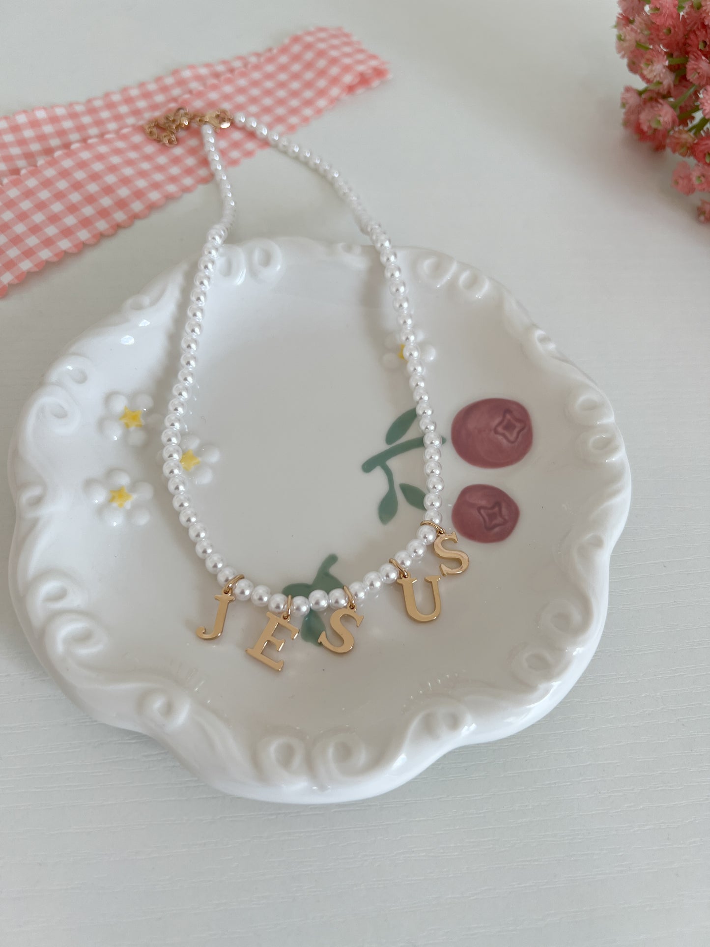 Pearl "Jesus" Necklace