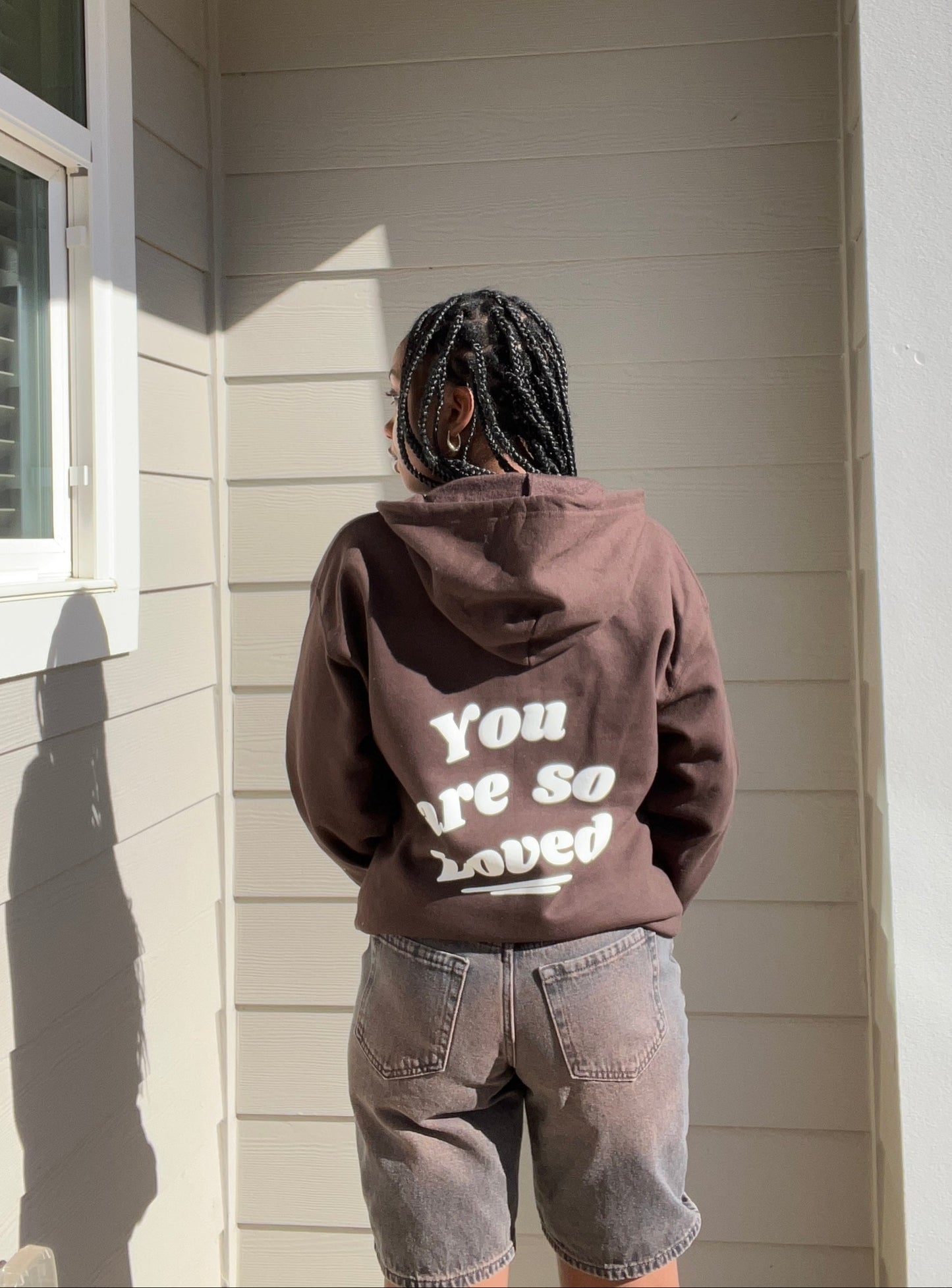 Brown John 3:16 Zip Up Hoodie