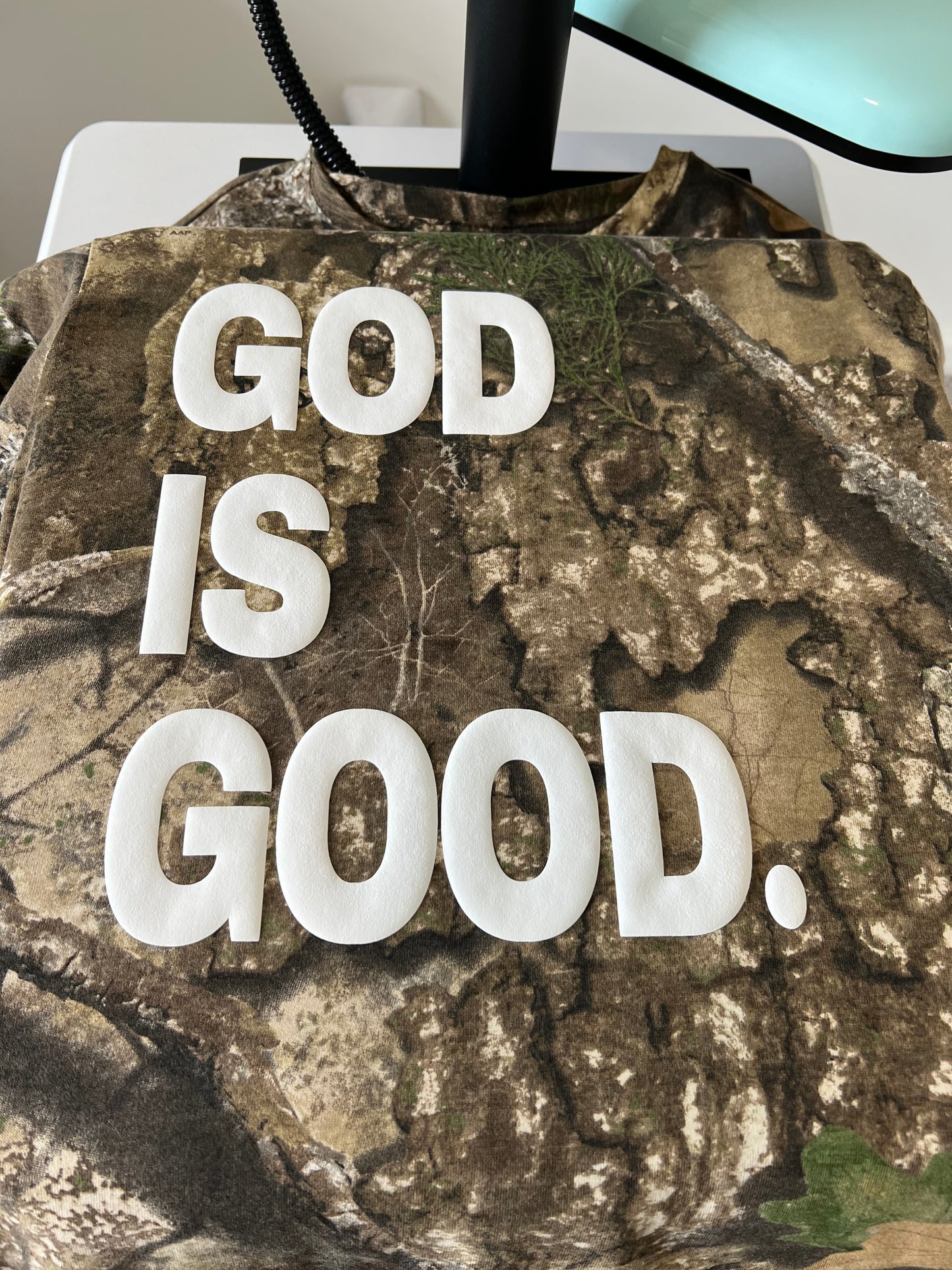 GOD IS GOOD Christian Camo Realtree T-Shirt