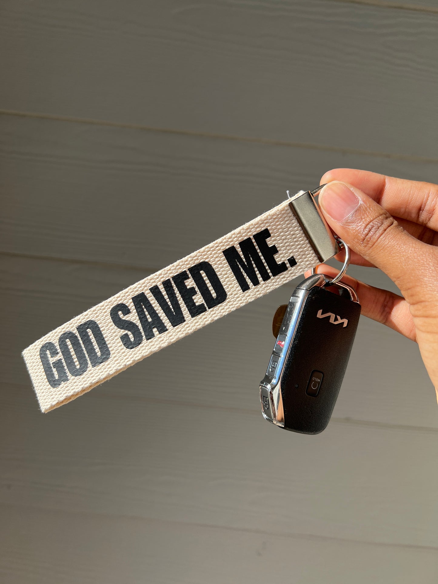 God Saved Me Christian Wristlet