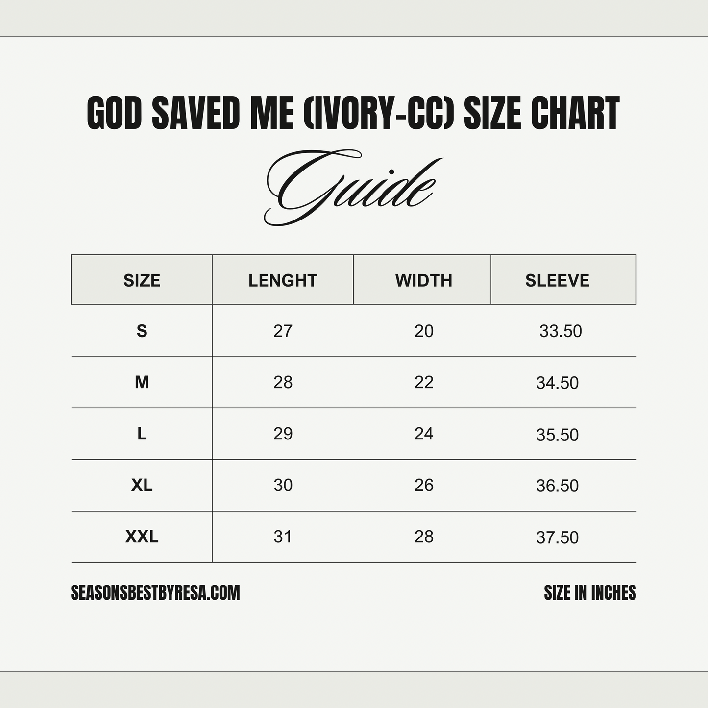 God Saved Me Ivory Crewneck - Light Weight