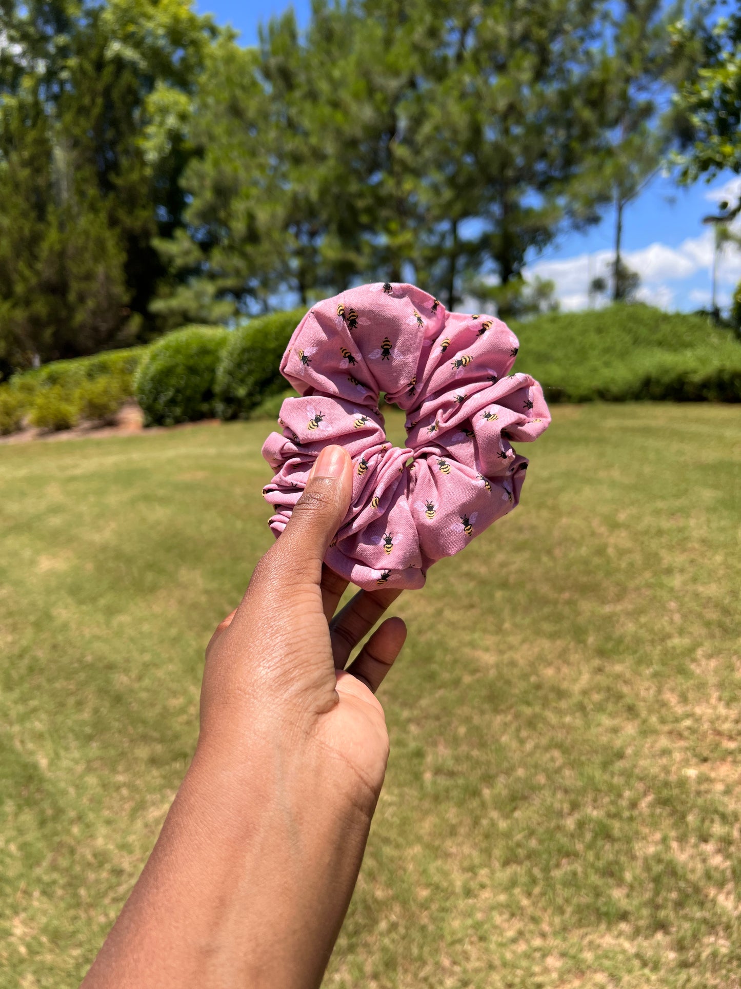 Pink Bee Handmade Scrunchie