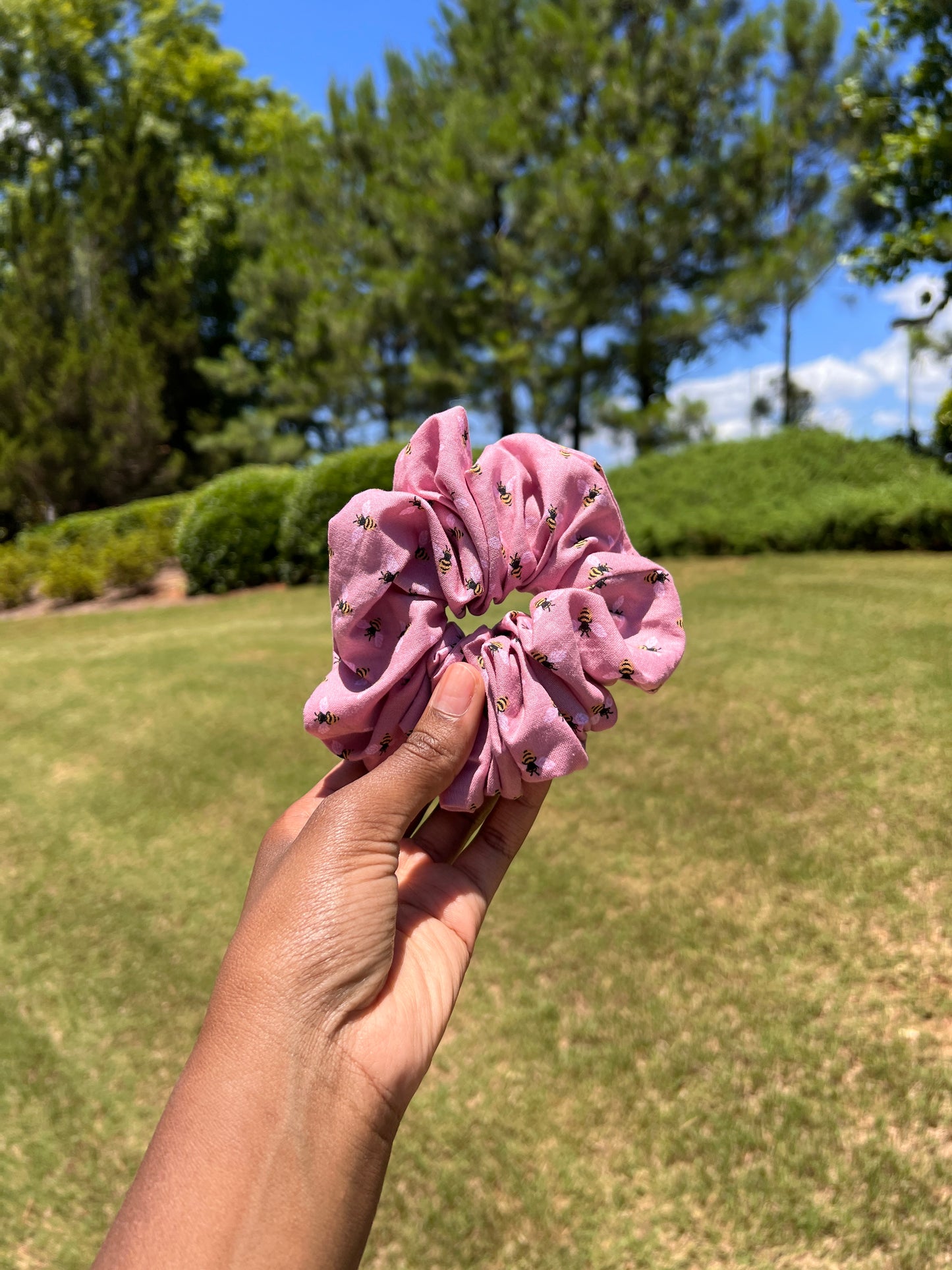 Pink Bee Handmade Scrunchie