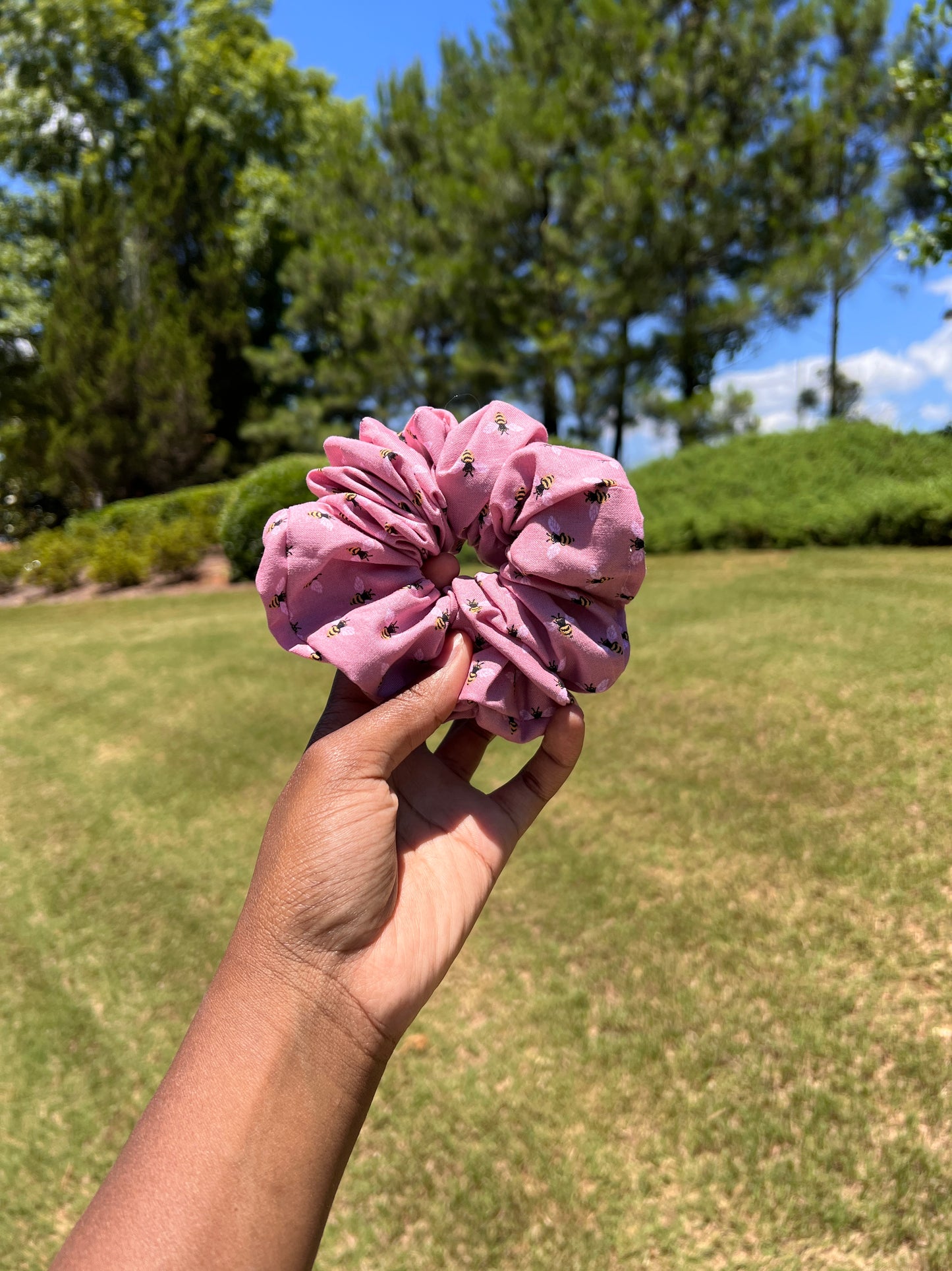 Pink Bee Handmade Scrunchie