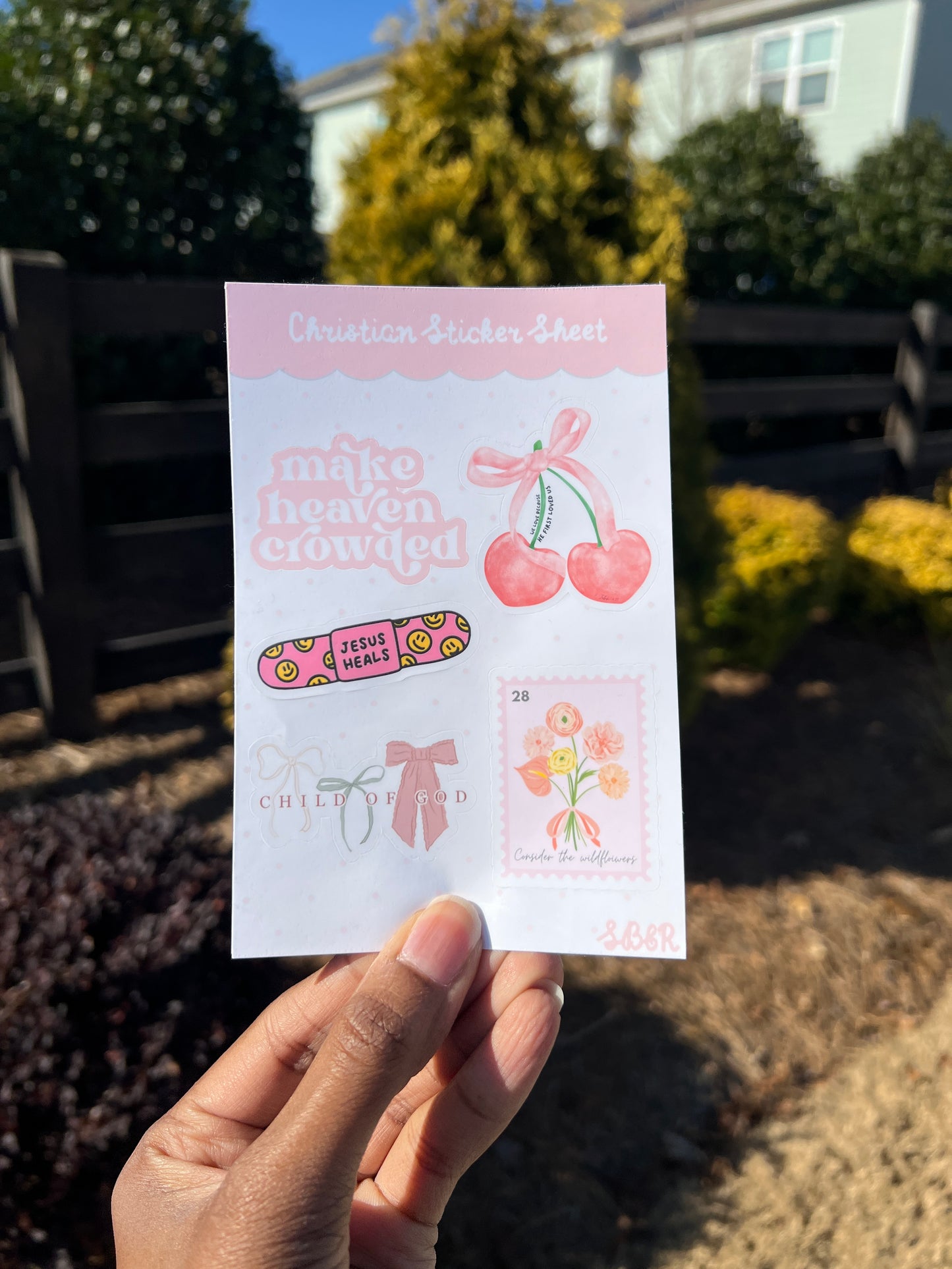 Christian Loved Us Sticker Sheet