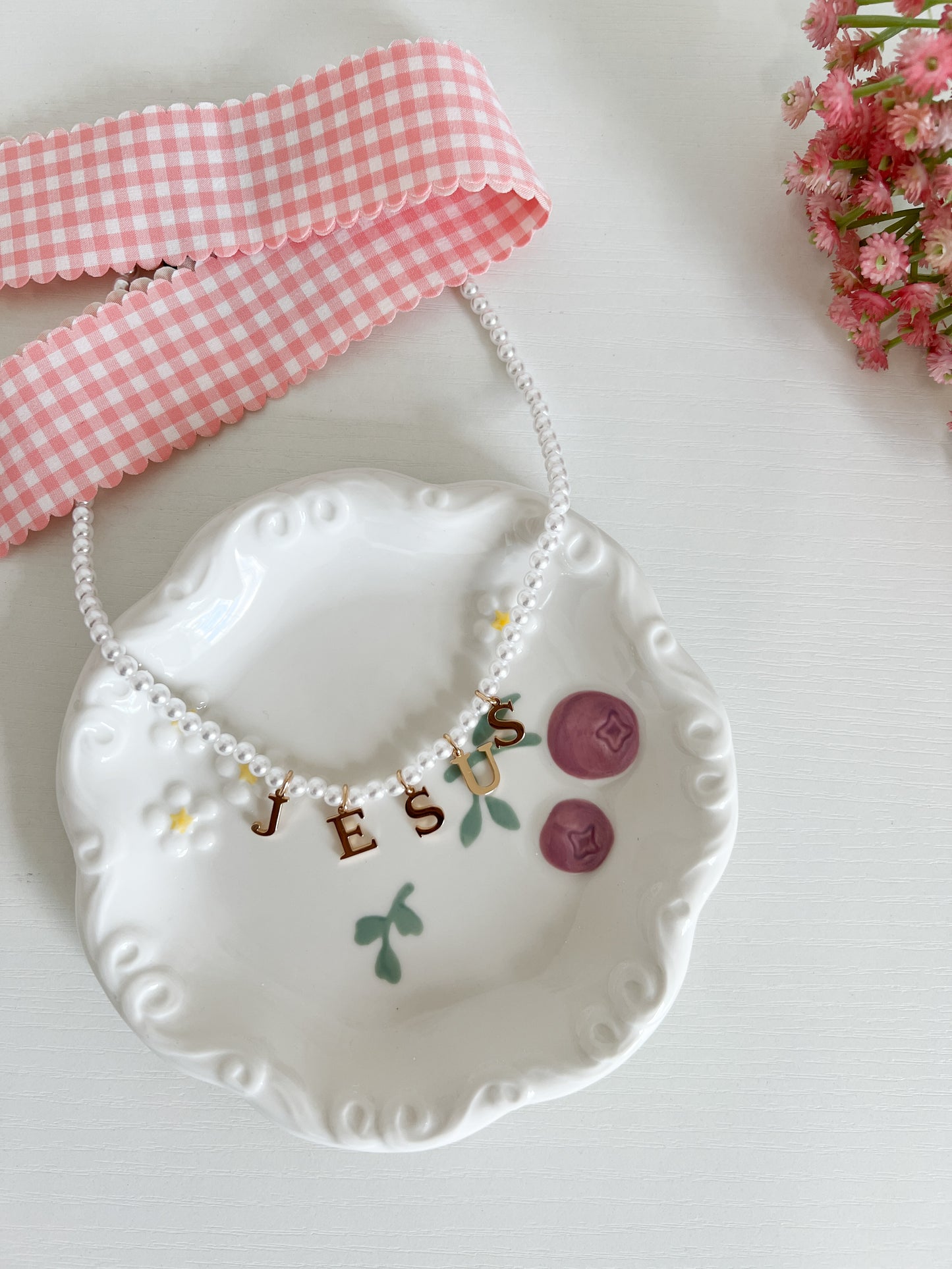 Pearl "Jesus" Necklace