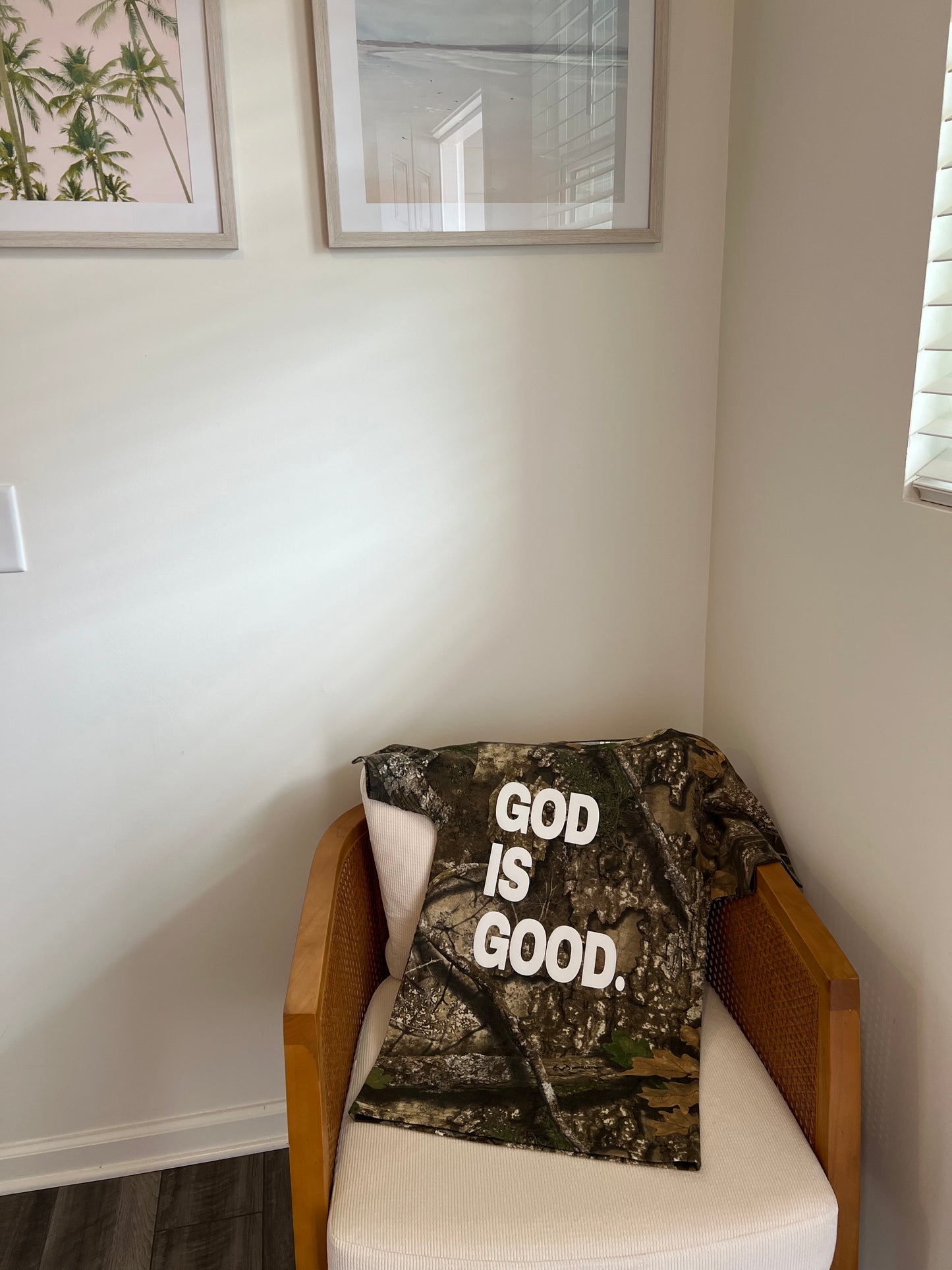 GOD IS GOOD Christian Camo Realtree T-Shirt