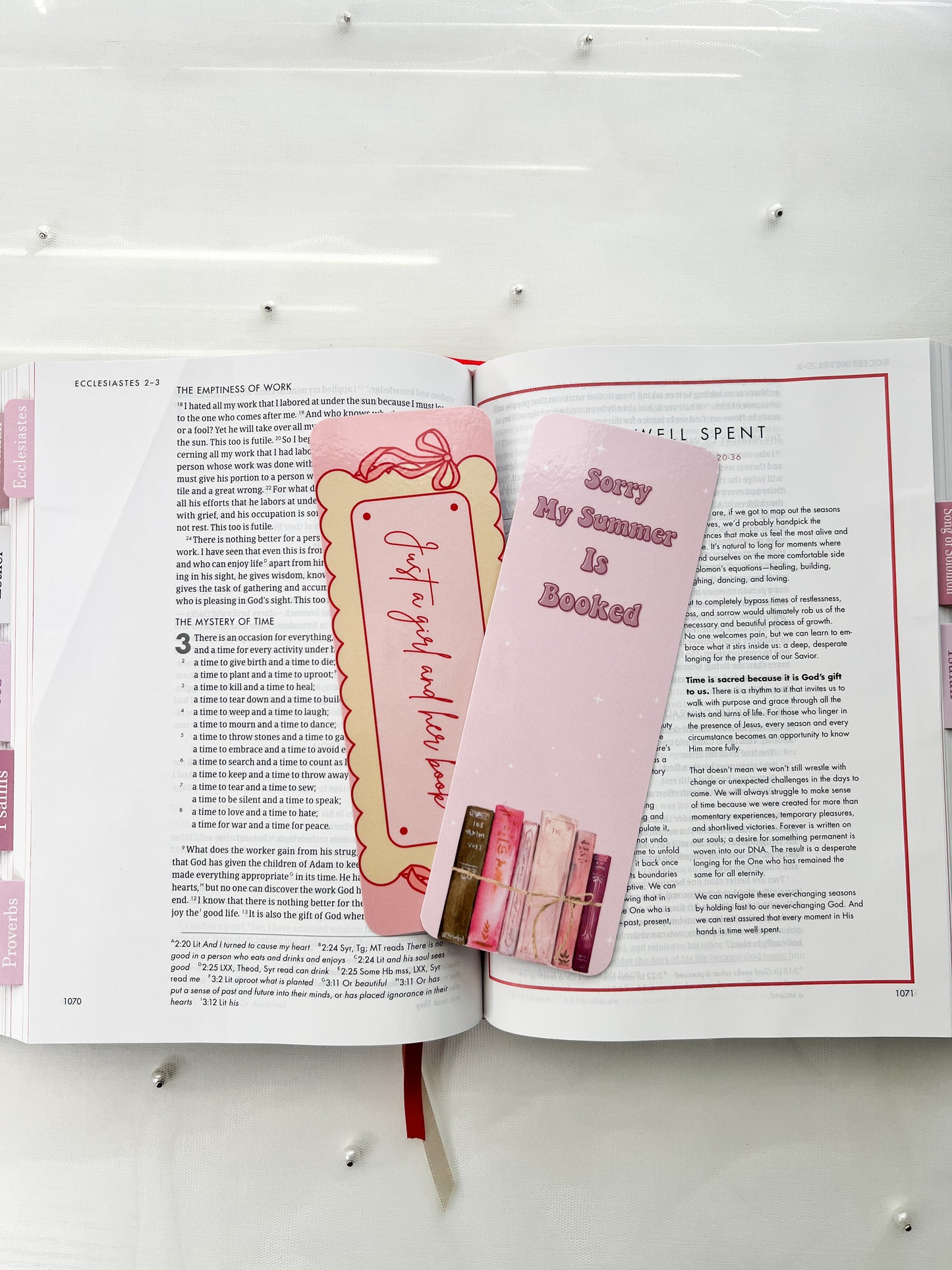 Christian Coquette Girlie Bookmark Set