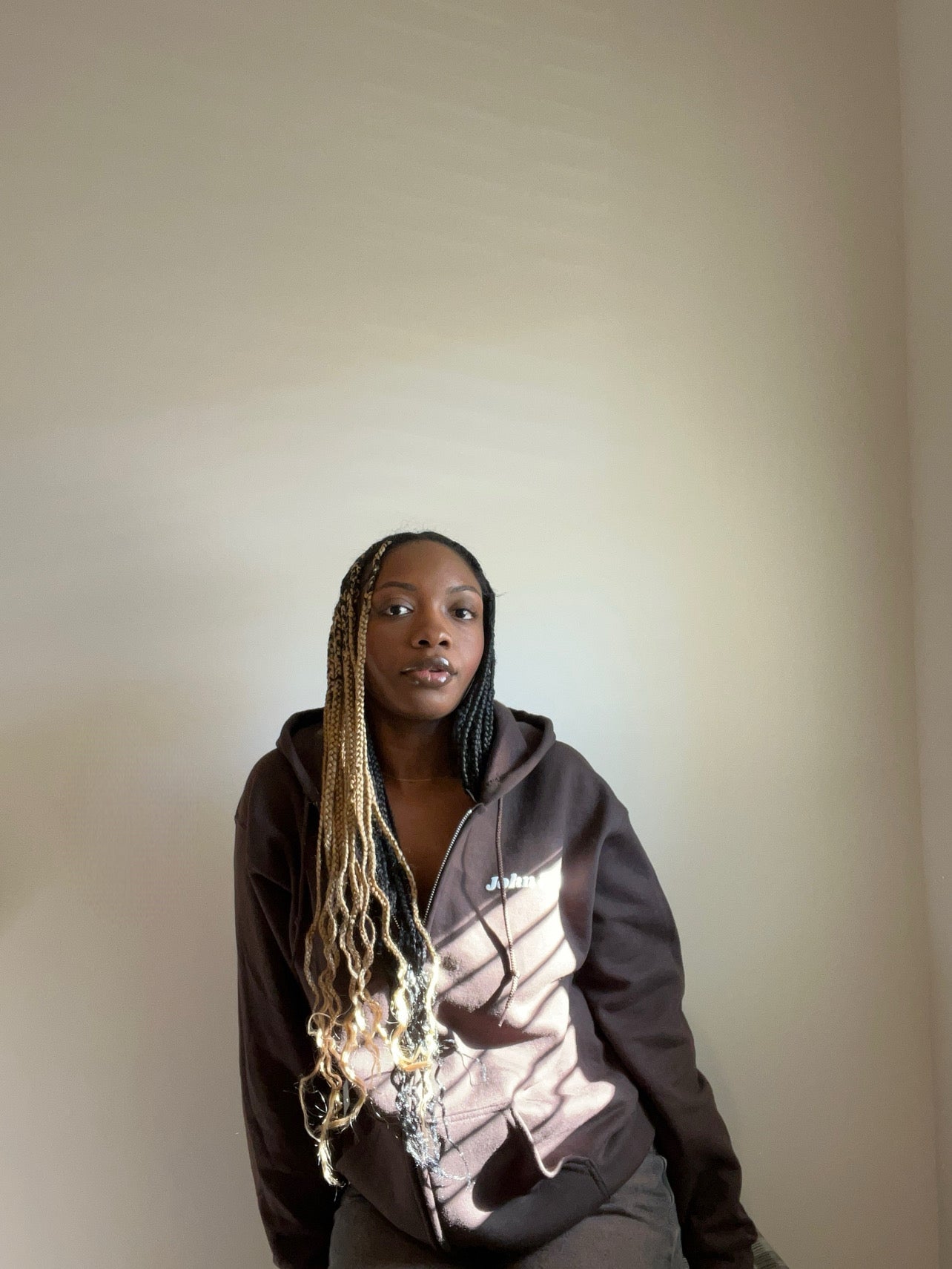 Brown John 3:16 Zip Up Hoodie