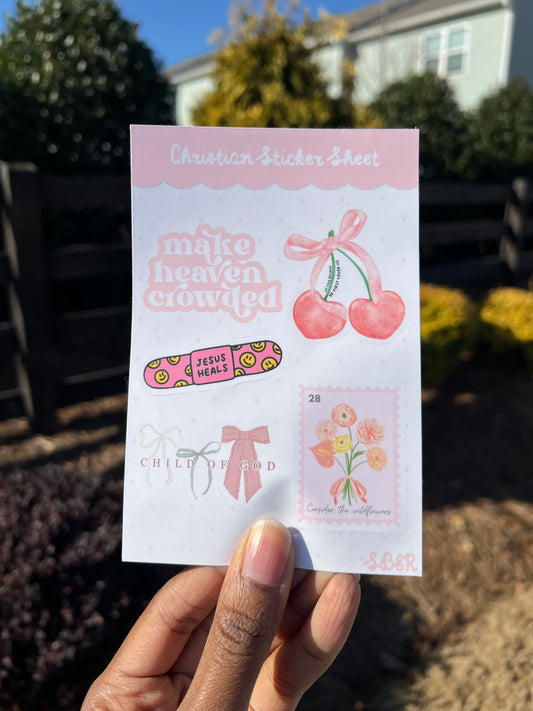Christian Loved Us Sticker Sheet