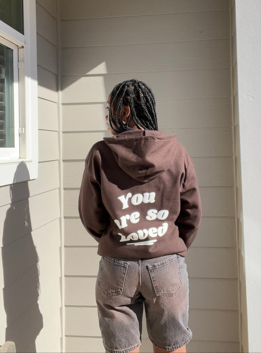 Brown John 3:16 Zip Up Hoodie