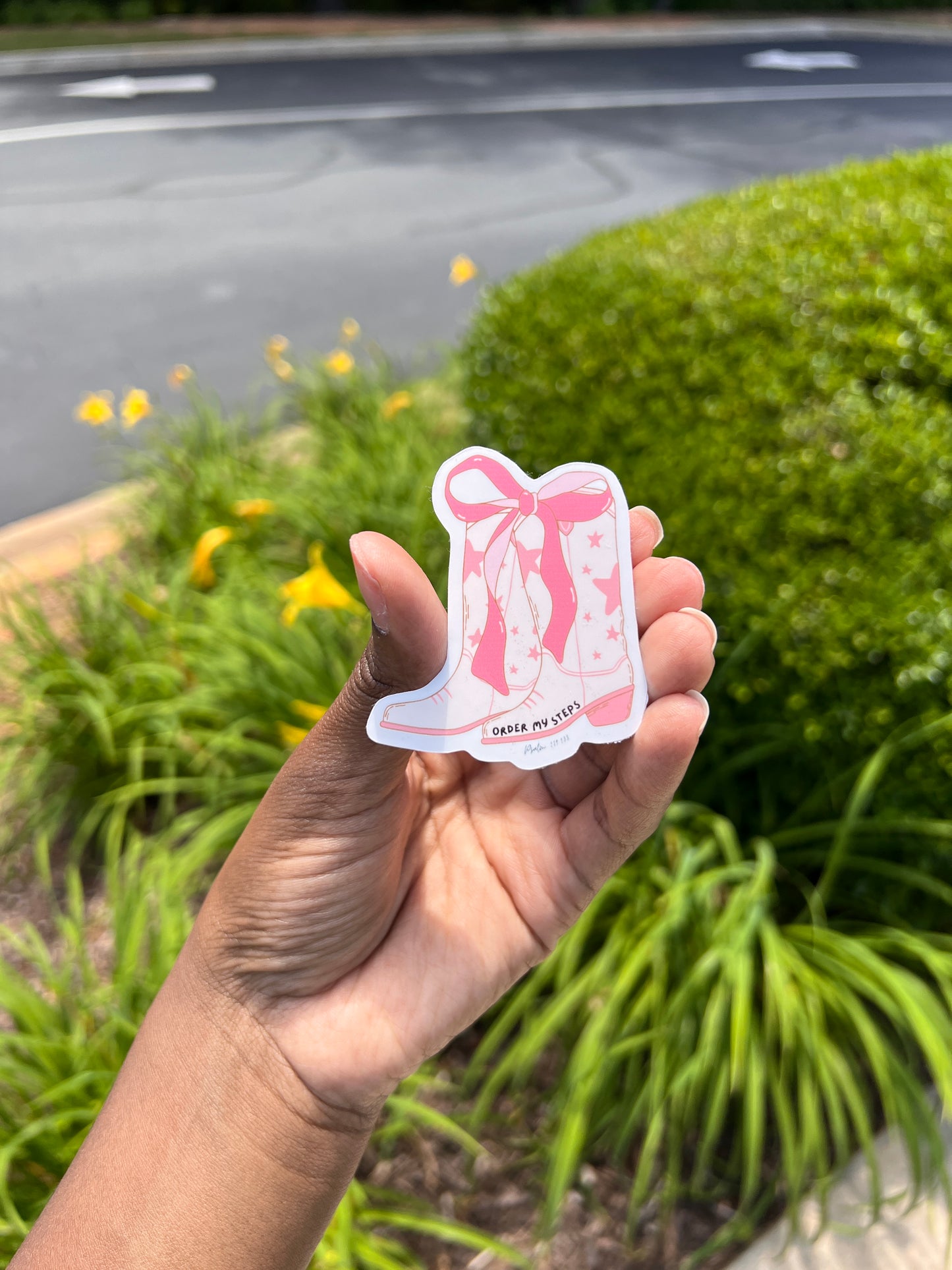 Order my steps Sticker