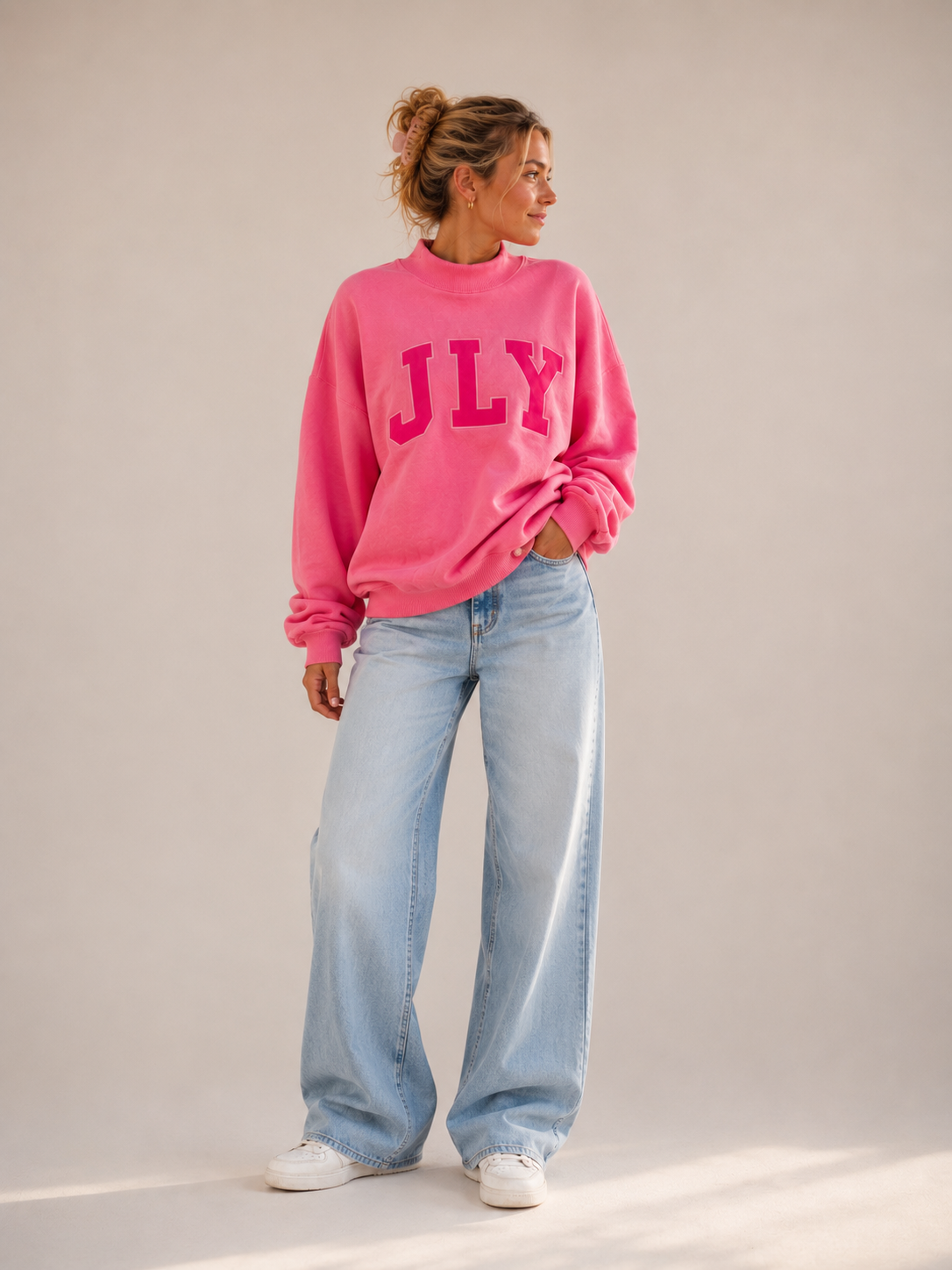 JLY Mockneck Sweatshirt: Christian Faith Clothing