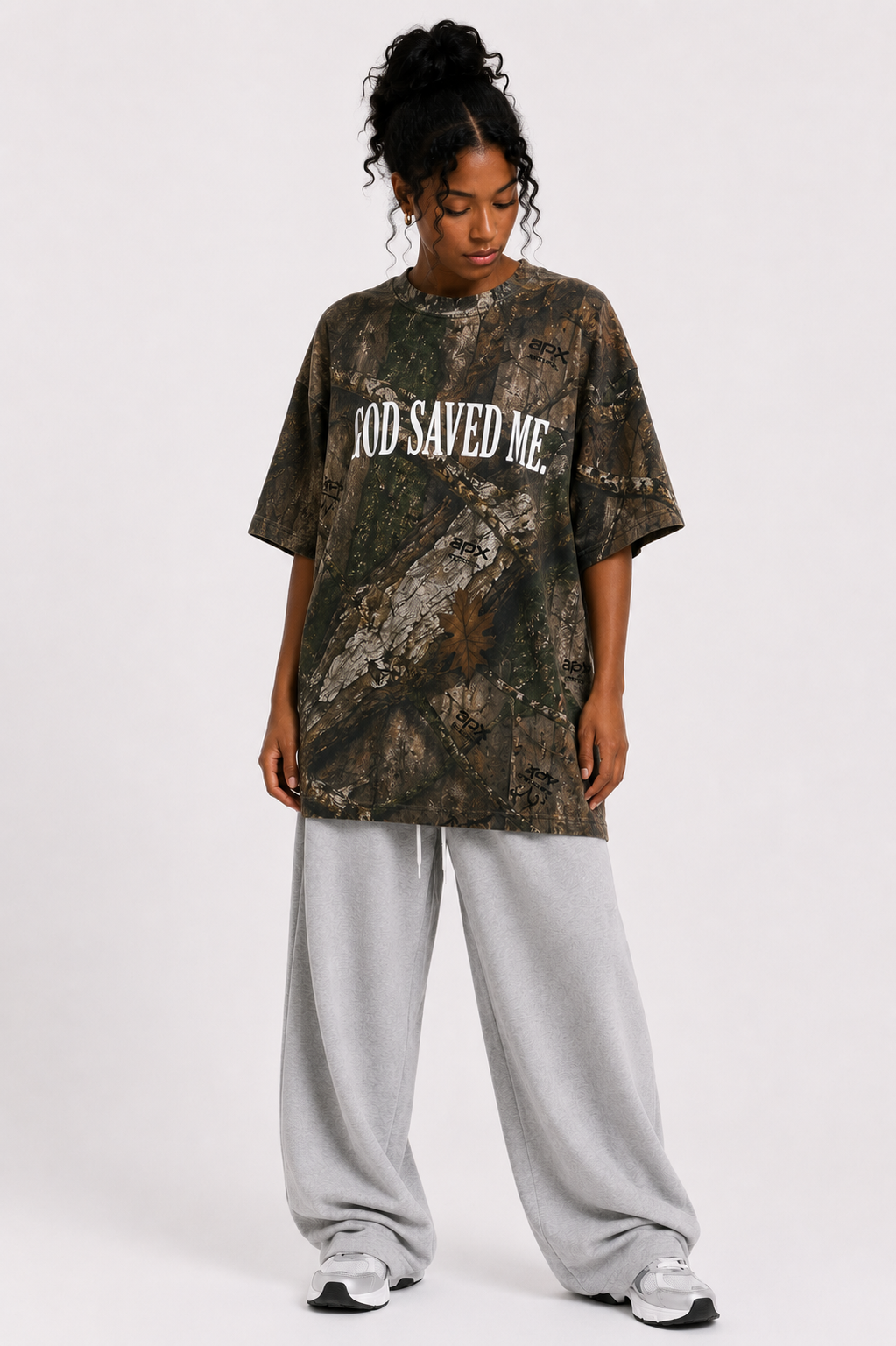 GOD SAVED ME Christian Camo Realtree T-Shirt