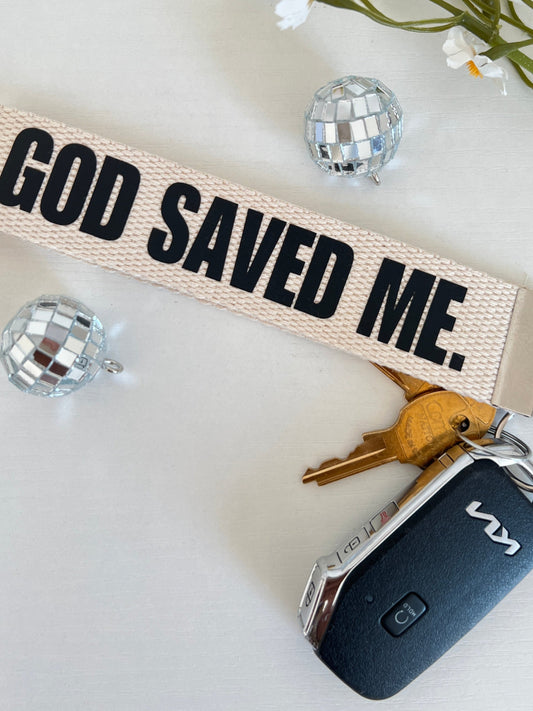 God Saved Me Christian Wristlet