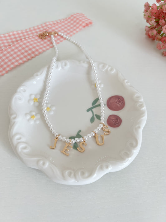 Pearl "Jesus" Necklace