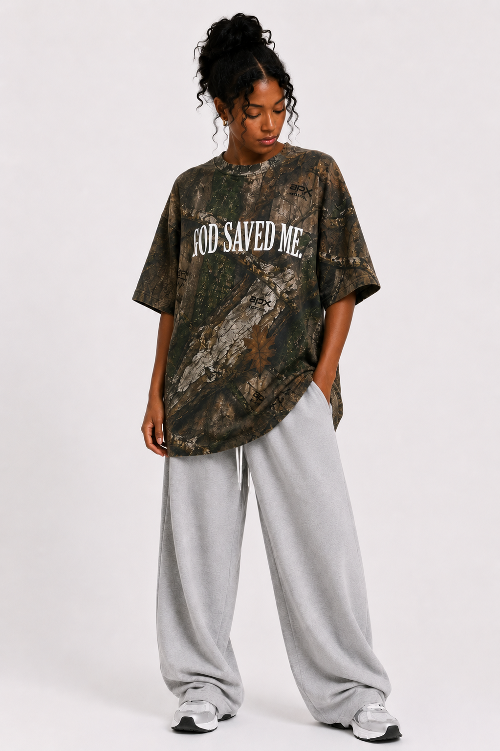 GOD SAVED ME Christian Camo Realtree T-Shirt