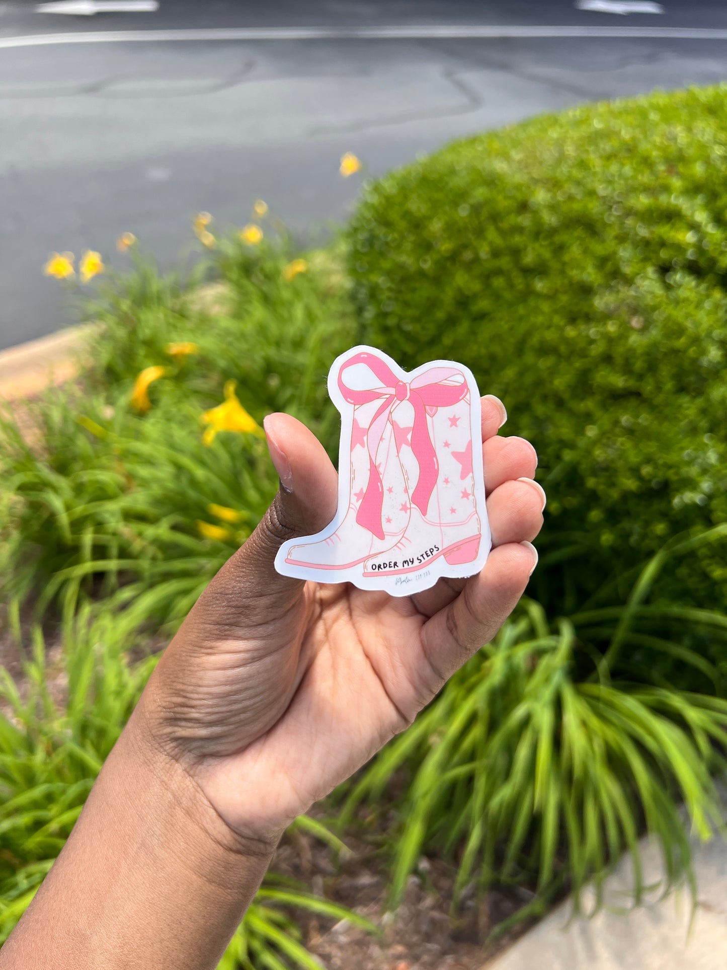 Order my steps Sticker
